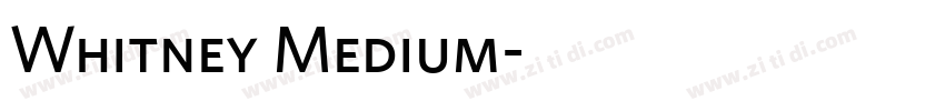 Whitney Medium字体转换 Whitney Medium字体转换